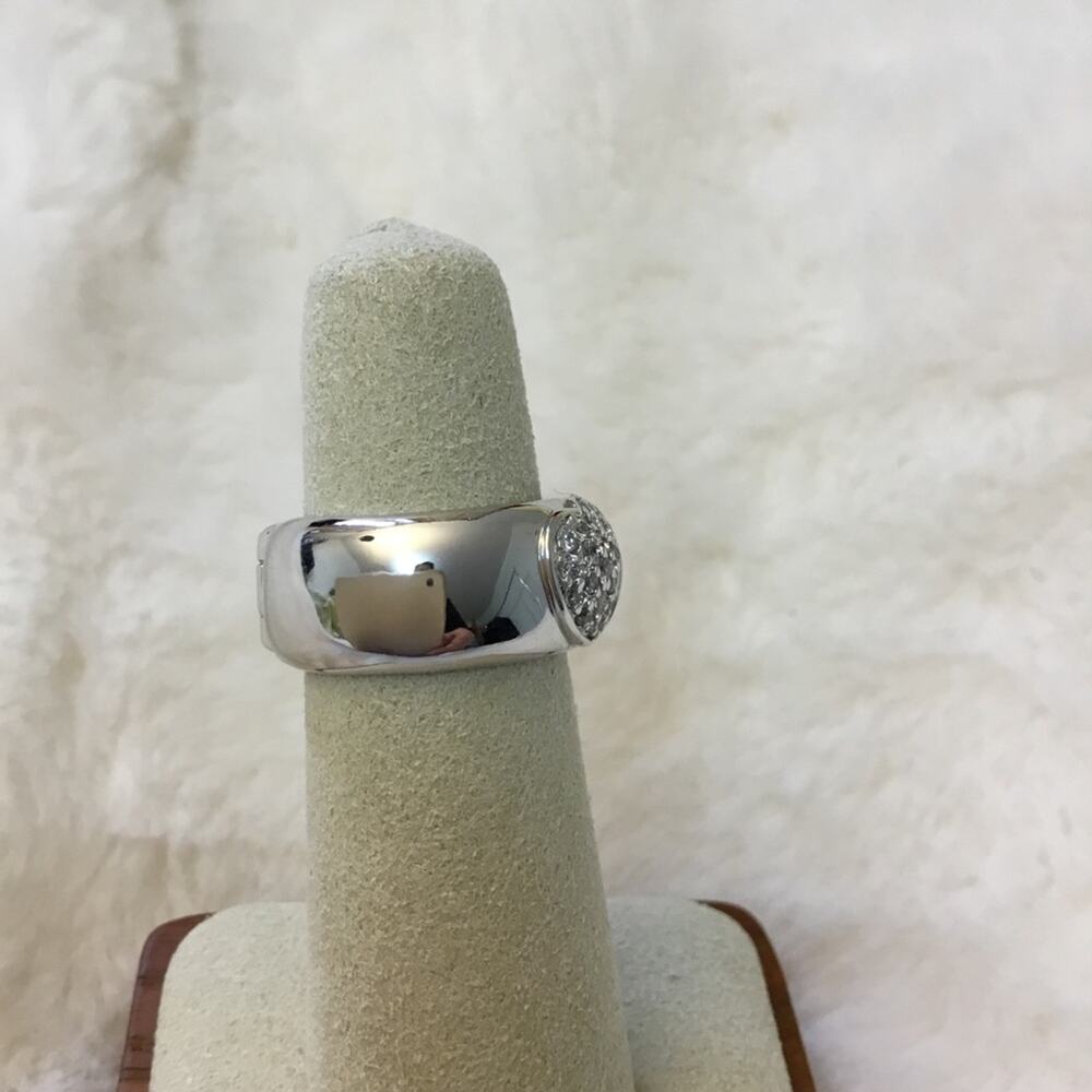 Sterling Silver Heart Crystal "I Love You" Ring - Picture 4 of 13